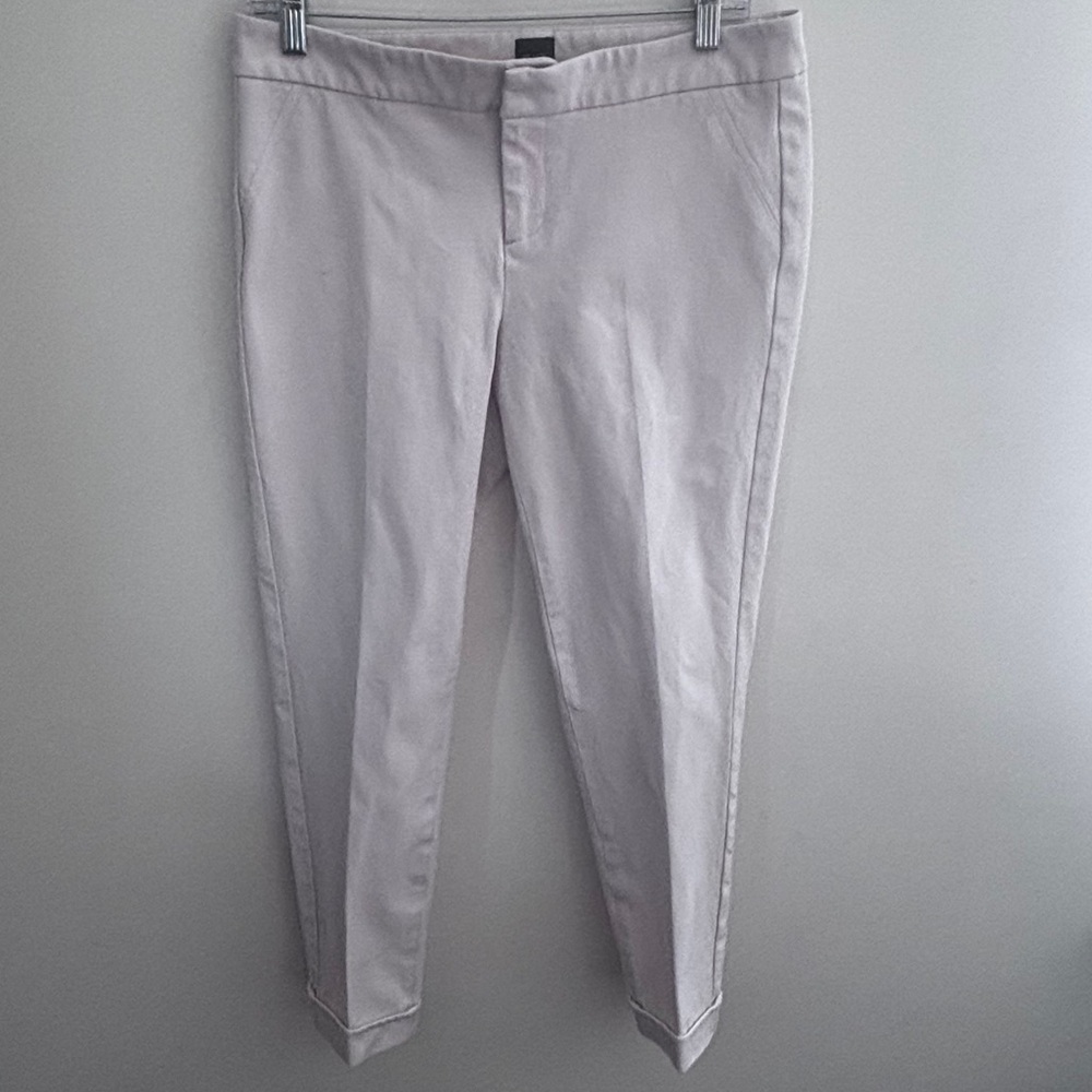 Saks Fifth Avenue Black Label Slim Ankle Pants Light Beige Size: 8